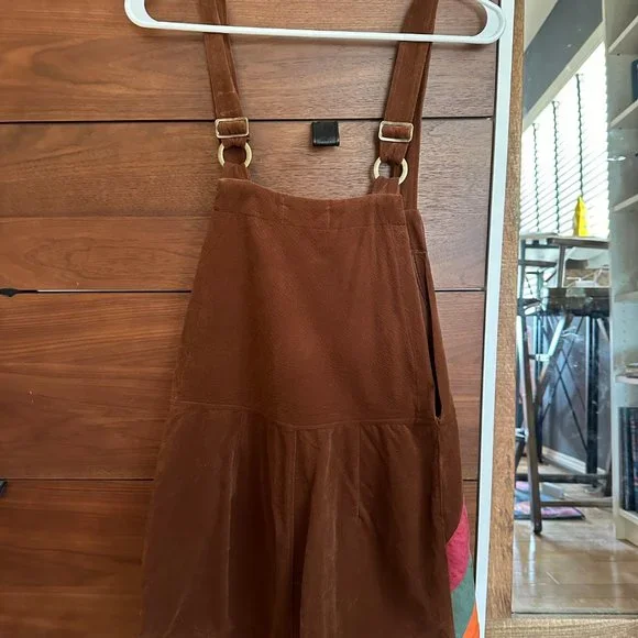 Miracle Eye Sunshine Vegan Suede Overalls - Size M NWOT - Picture 7 of 8